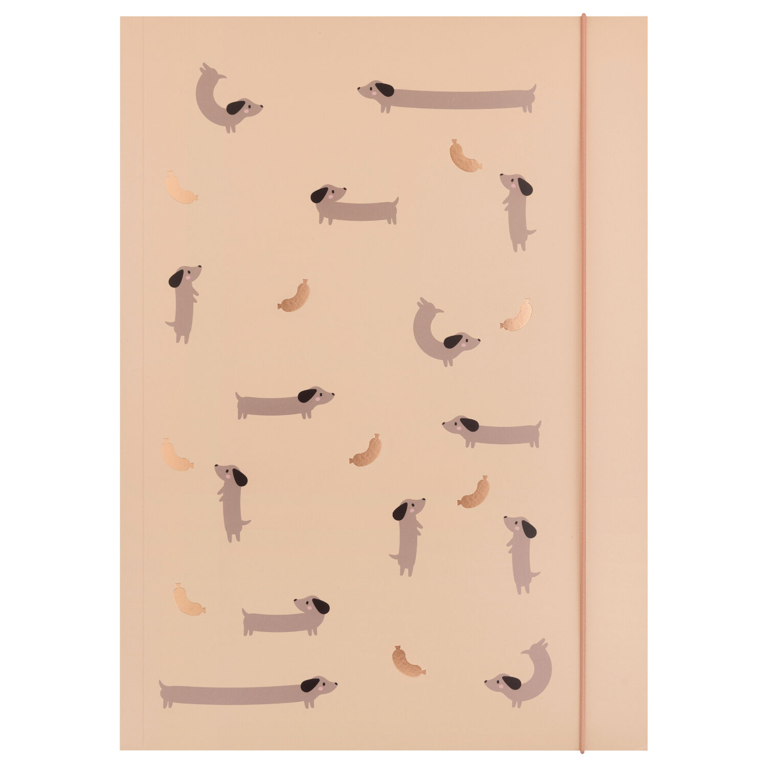 Sammelmappe mit Gummiband, DIN A3, 1 Mappe, Hotfoil, It's me sausage / Dackel