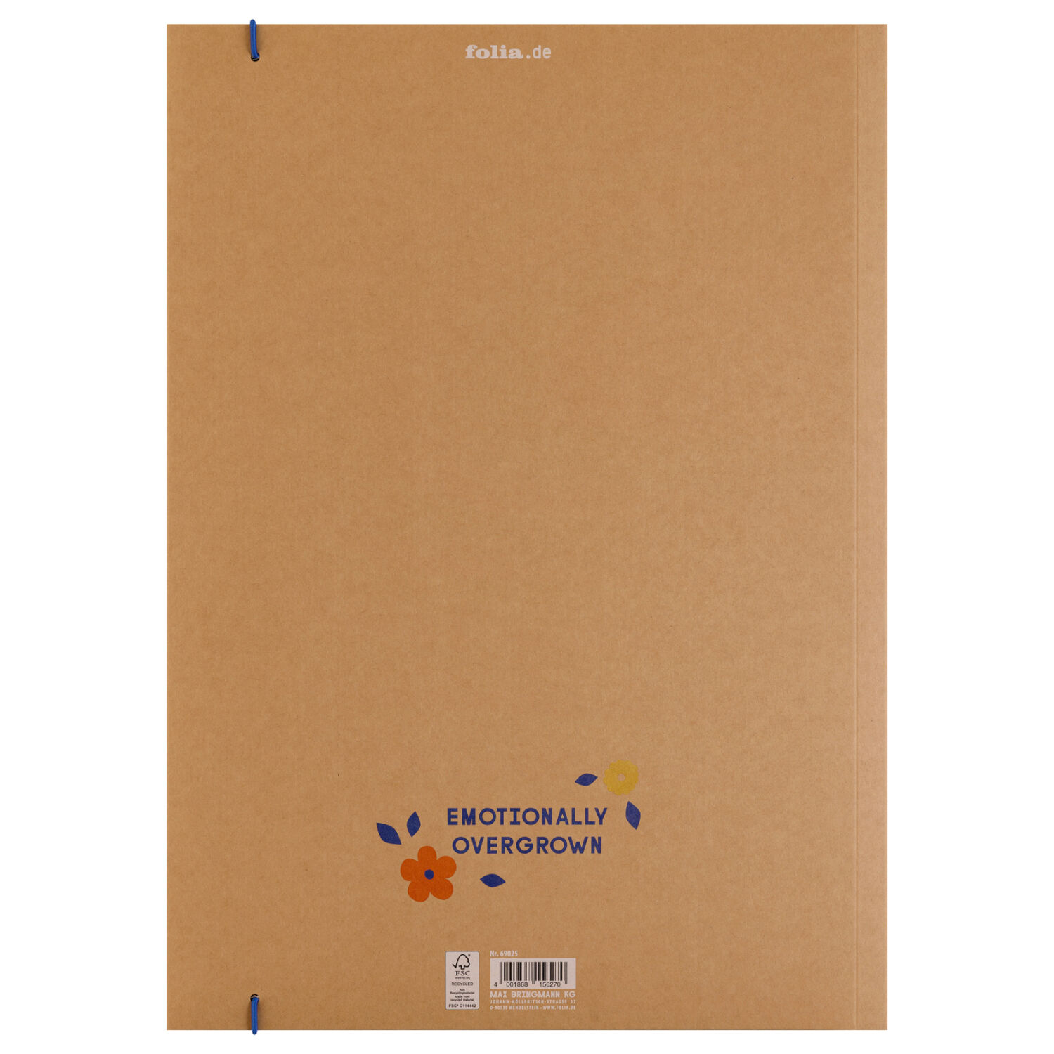 Sammelmappe mit Gummiband, DIN A3, 1 Mappe, Kraftkarton, Overgrown Bild 2