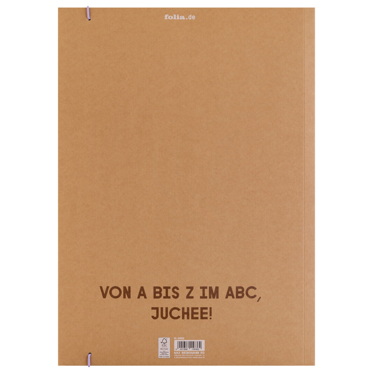 Sammelmappe mit Gummiband, DIN A3, 1 Mappe, Kraftkarton, ABC Bild 2