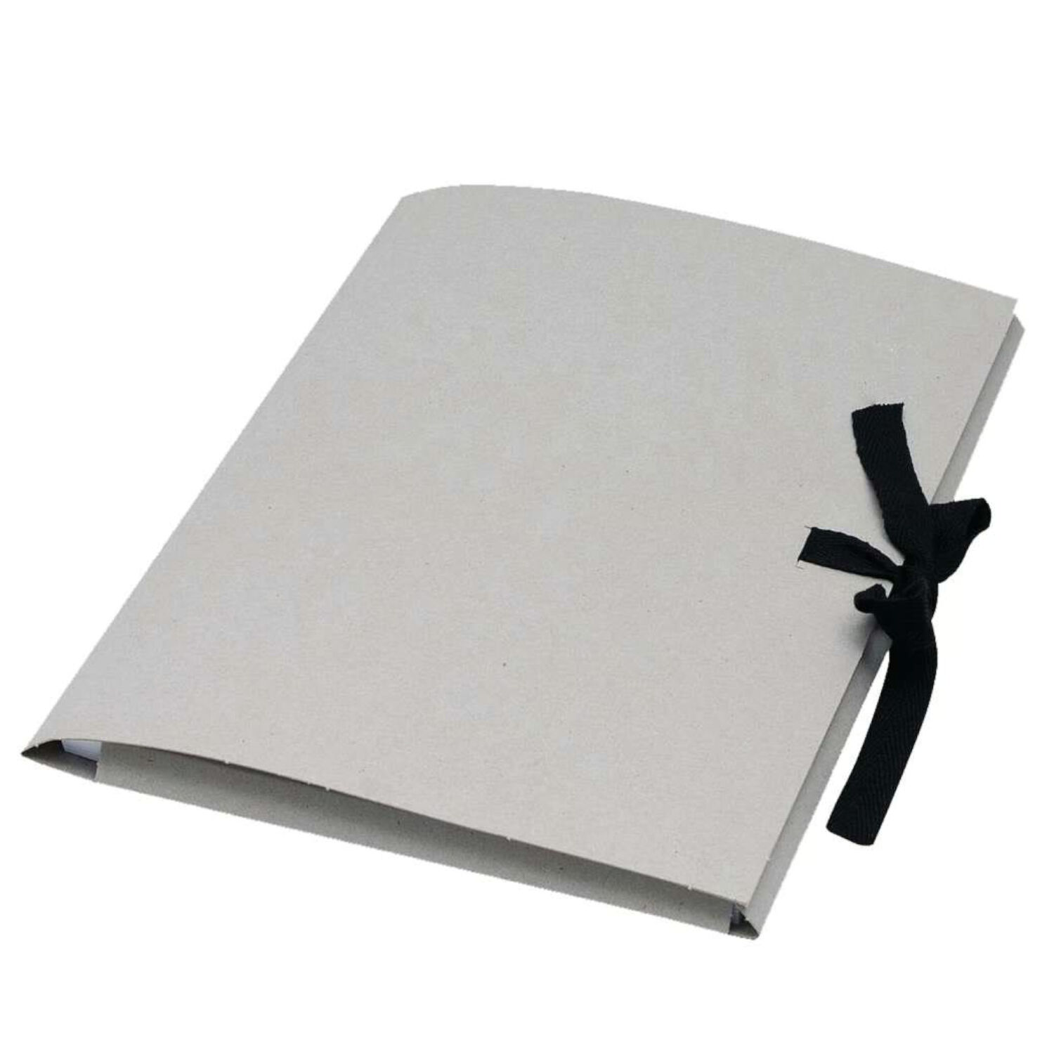 Sammelmappe aus Graukarton, Din A 4 mit Band, 1 St�ck