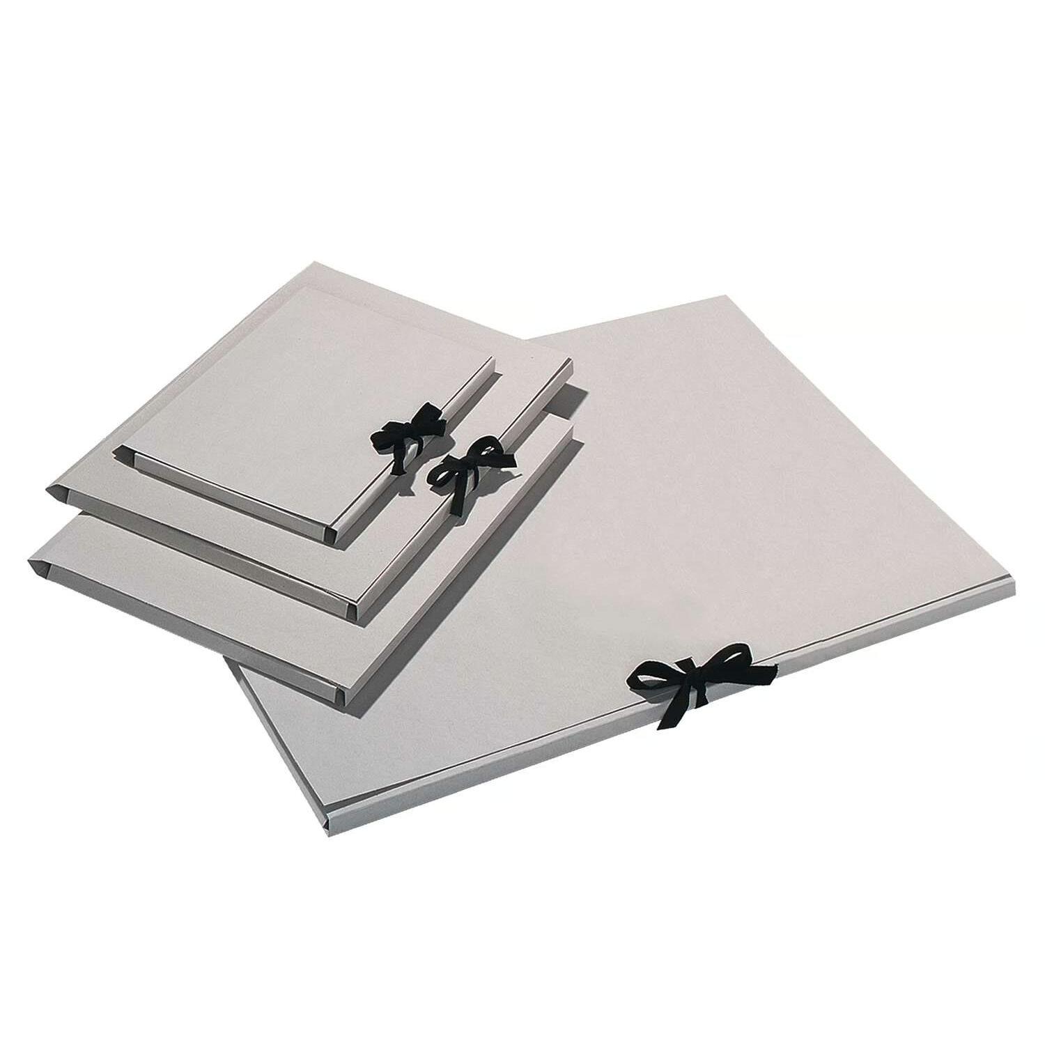 Sammelmappe aus Graukarton, Din A 4 mit Band, 1 St�ck Bild 3