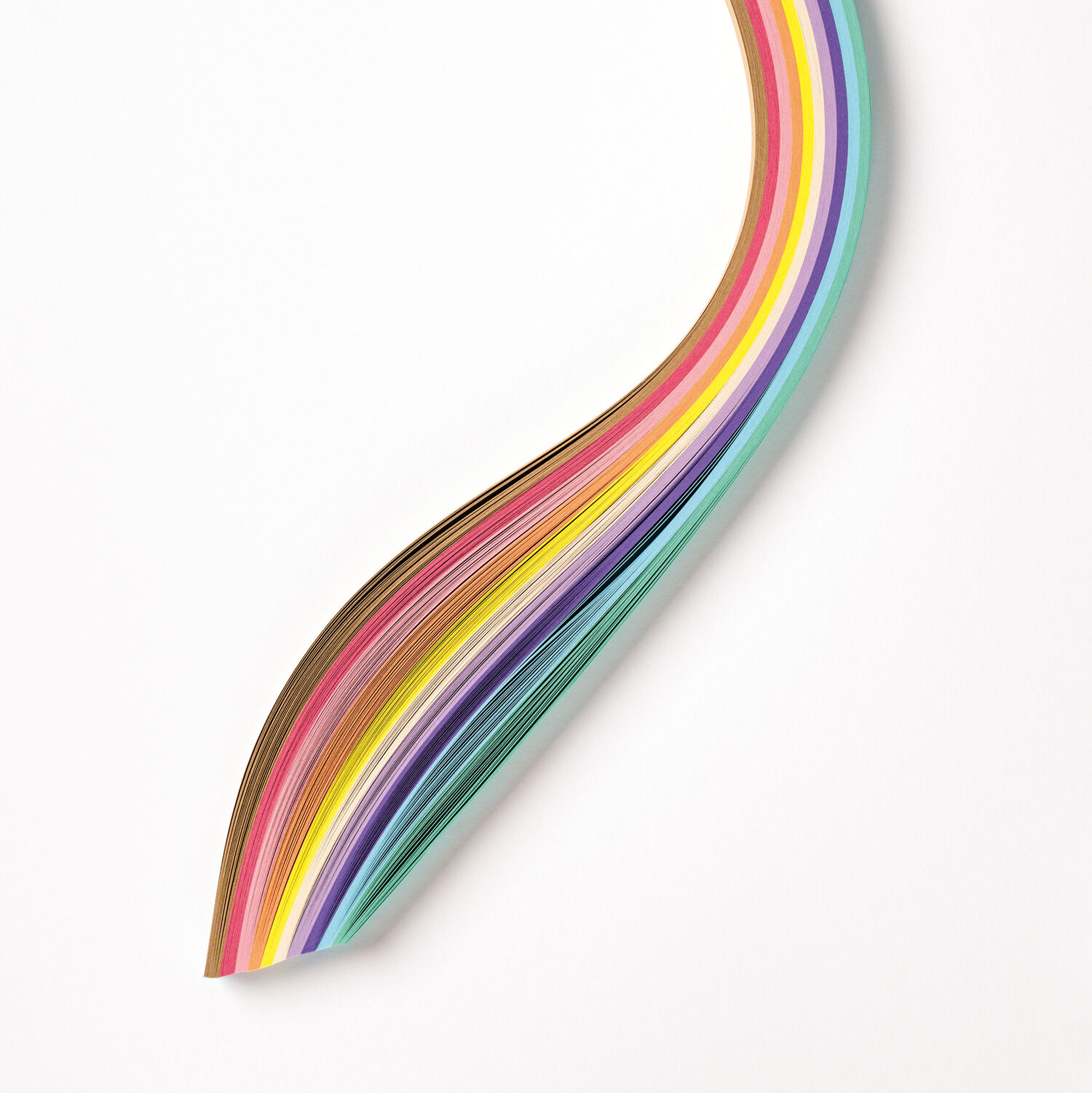 NEU Flechtstreifen Pastell, 200 Streifen farbig sortiert, 130g/m, 50x 1 cm Bild 3