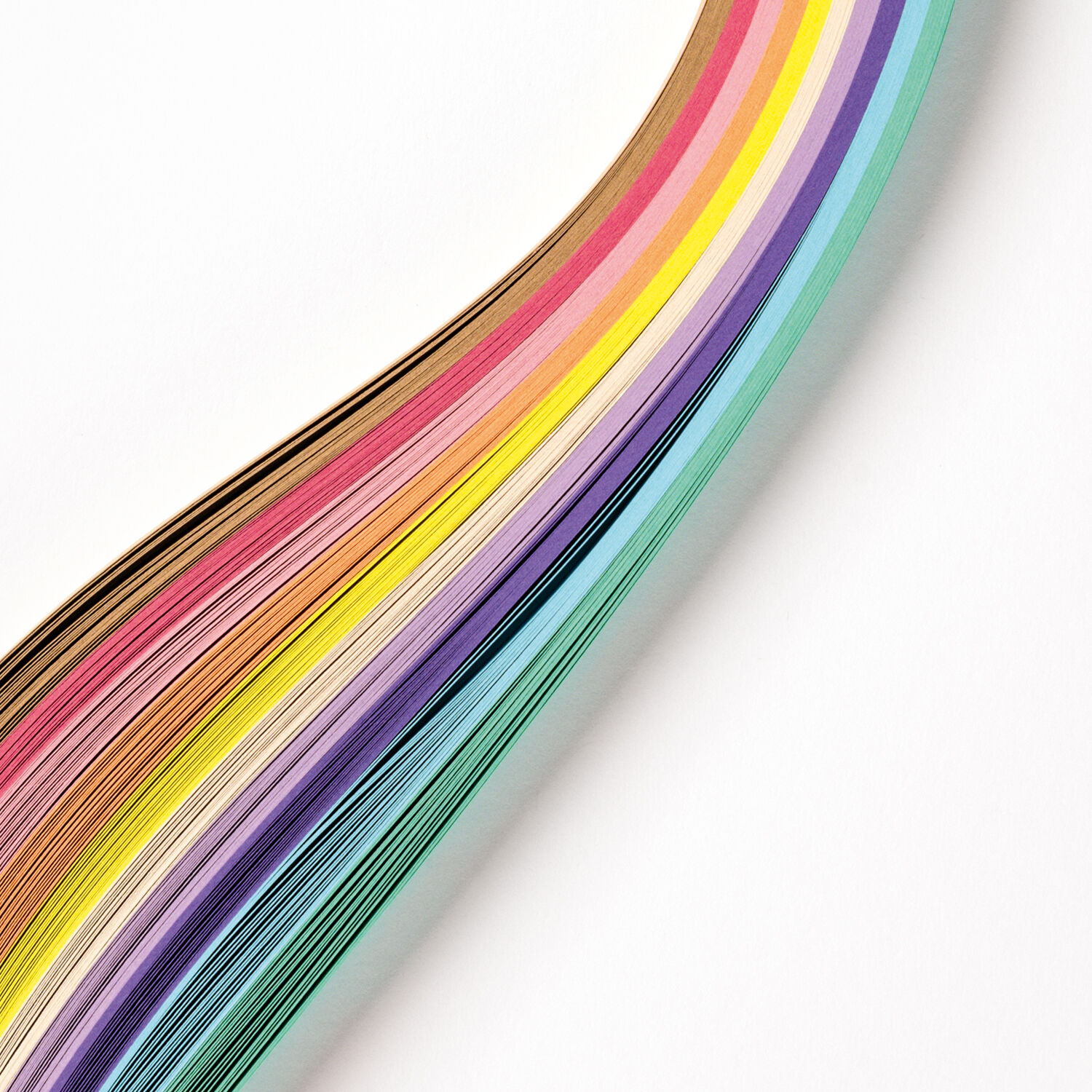 NEU Flechtstreifen Pastell, 200 Streifen farbig sortiert, 130g/m, 50x 2 cm Bild 4