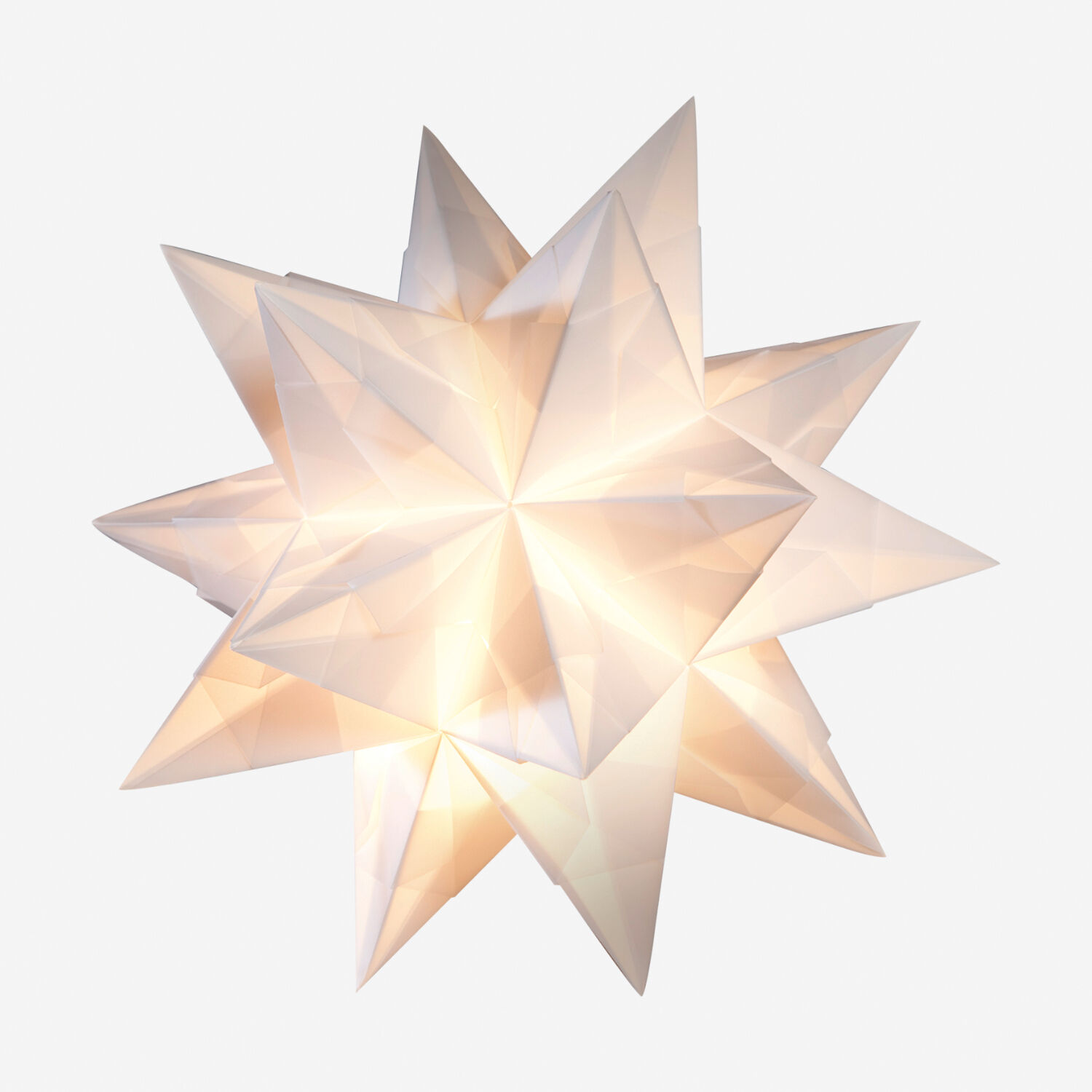 Faltbl�tter Bascetta Stern Transparent wei�, 15x15 Bild 2