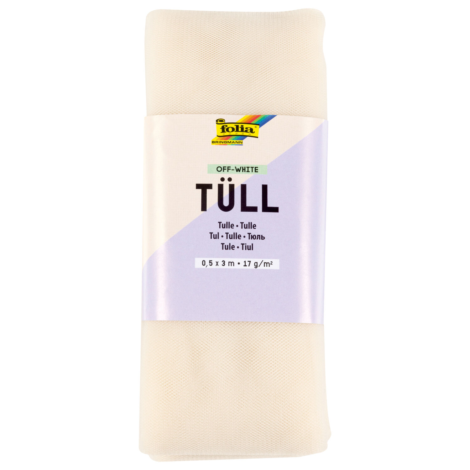T�ll-Stoff, 17 g/m�, 50cm x 3m, wei�