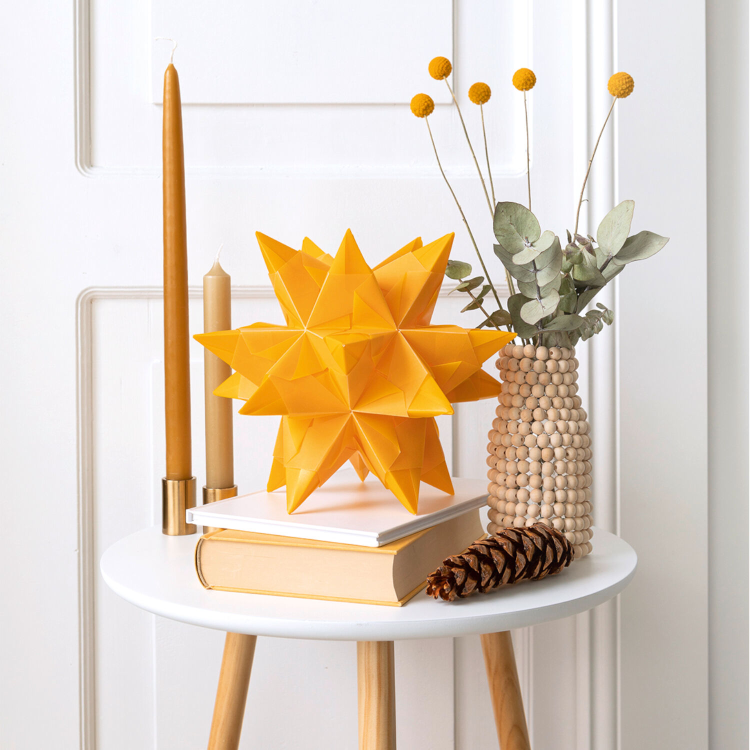 Faltbl�tter Bascetta Stern Transparent gelb, 15x15 Bild 3