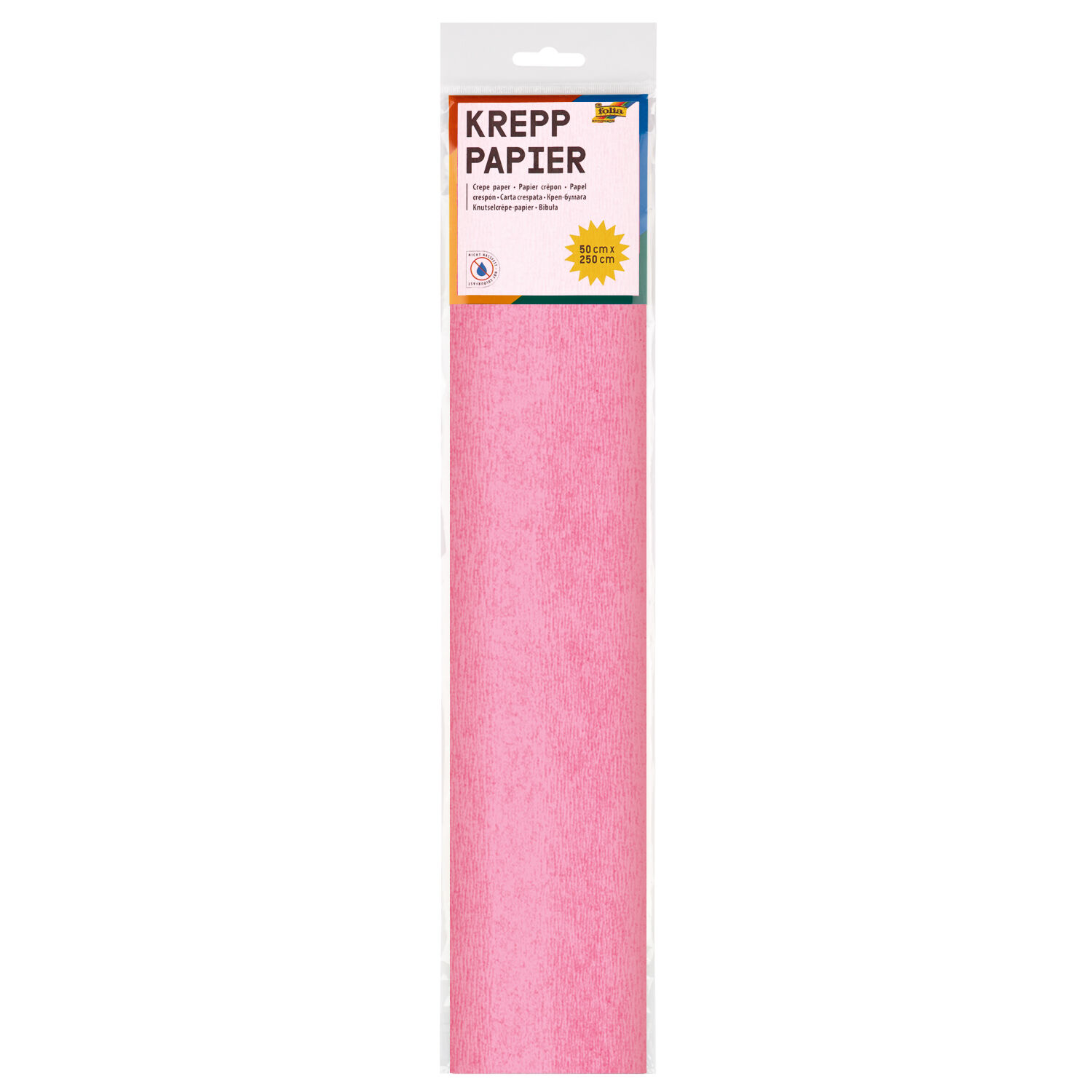 Krepp-Papier, 1 Rolle, 50x250 cm, Rose