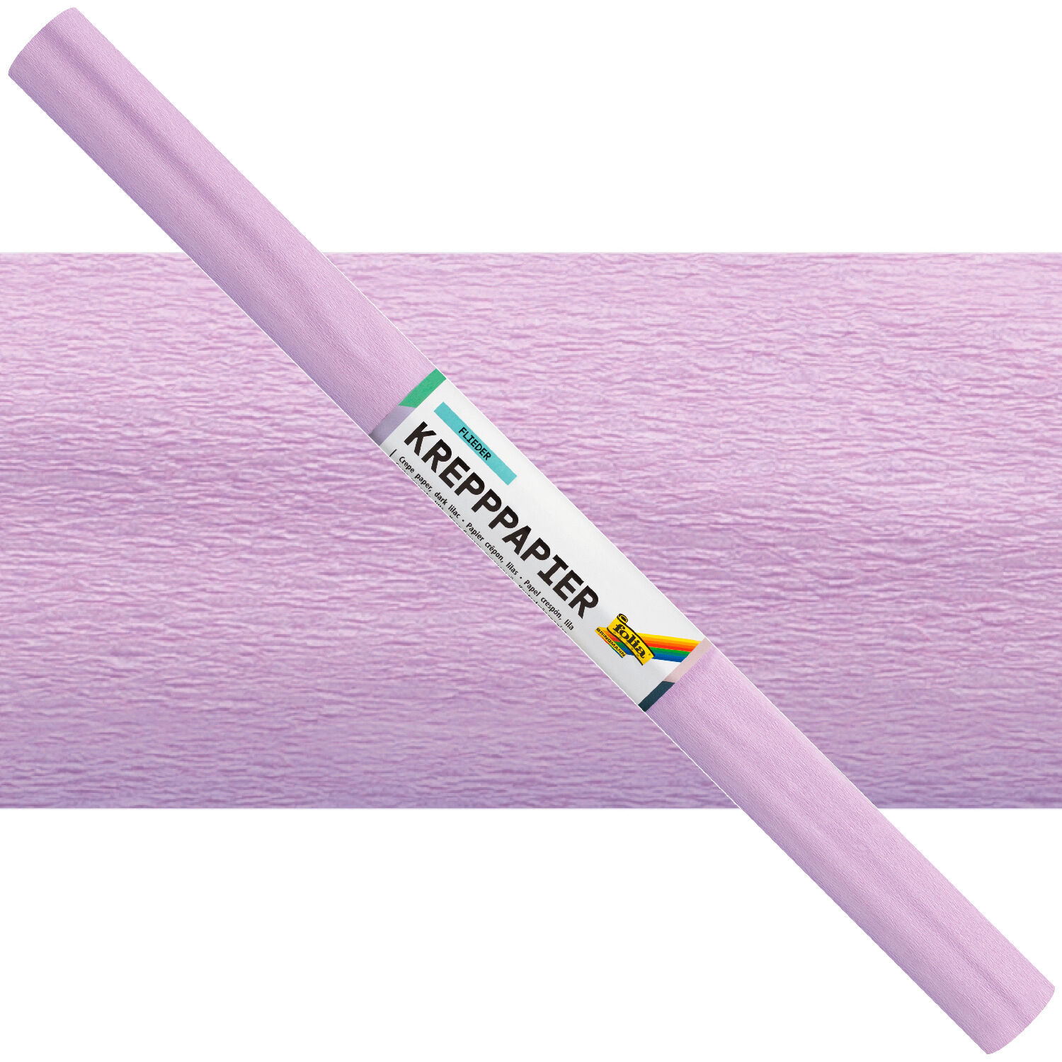 Krepppapier-Rollen, nassfest, 50 cm x 2,5 m, 1 Rolle, flieder