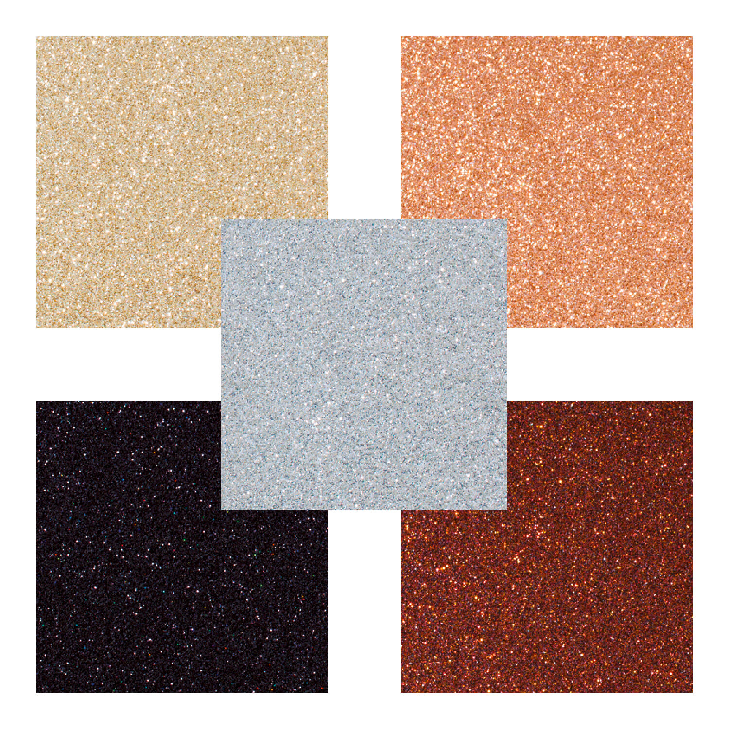 Glitterkarton Set Classic, 300g/qm, 24x34cm, 5 Blatt sortiert Bild 2