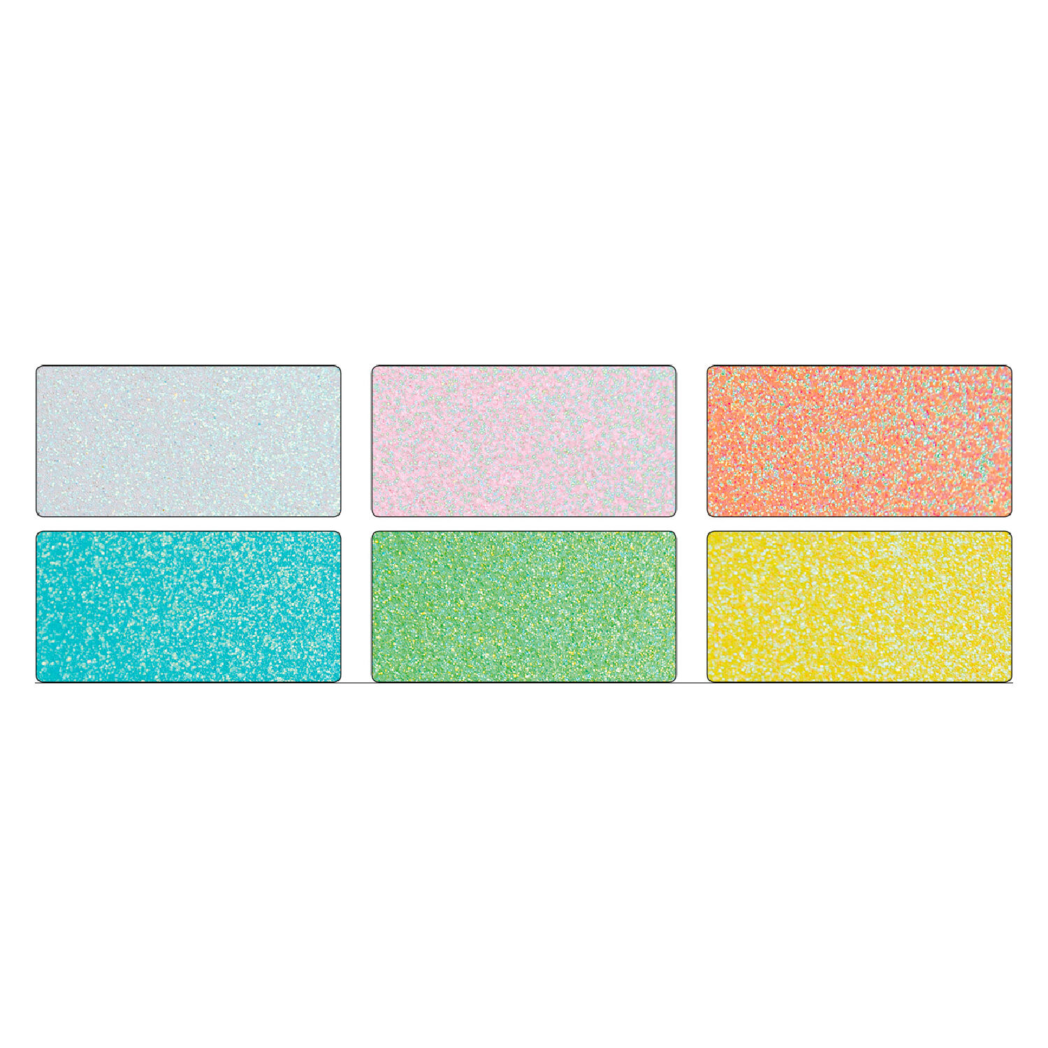 Glitterkarton-Block Pastell, 17,4x24,5cm, 300g/m, 6 Blatt sortiert Bild 2