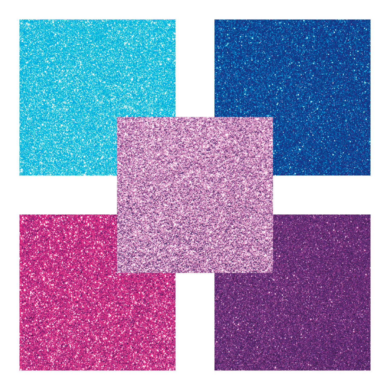 Glitterkarton Set Ice, 300g/qm, 24x34cm, 5 Blatt sortiert Bild 2