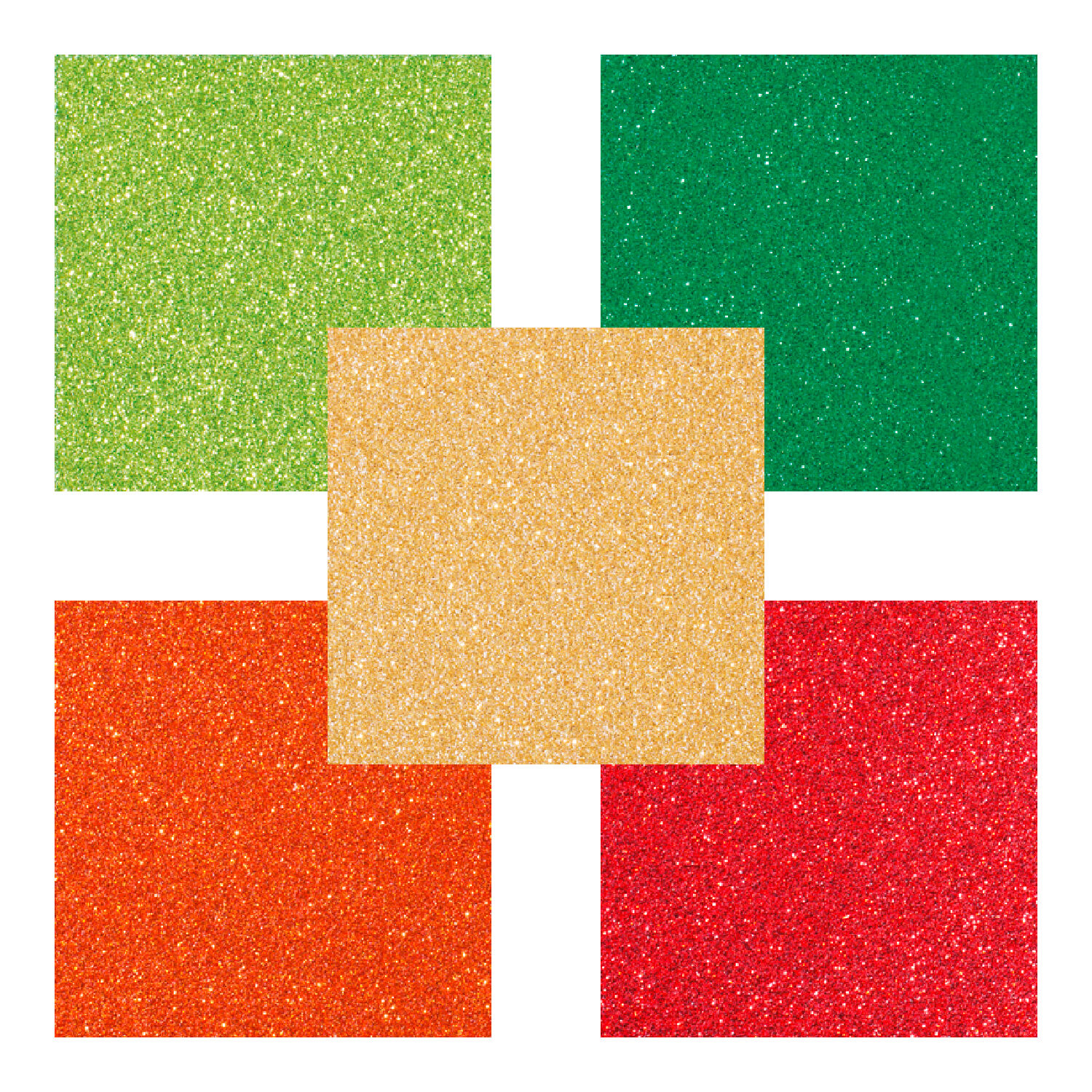 Glitterkarton Set Oriental, 300g/qm, 24x34cm, 5 Blatt sortiert Bild 2