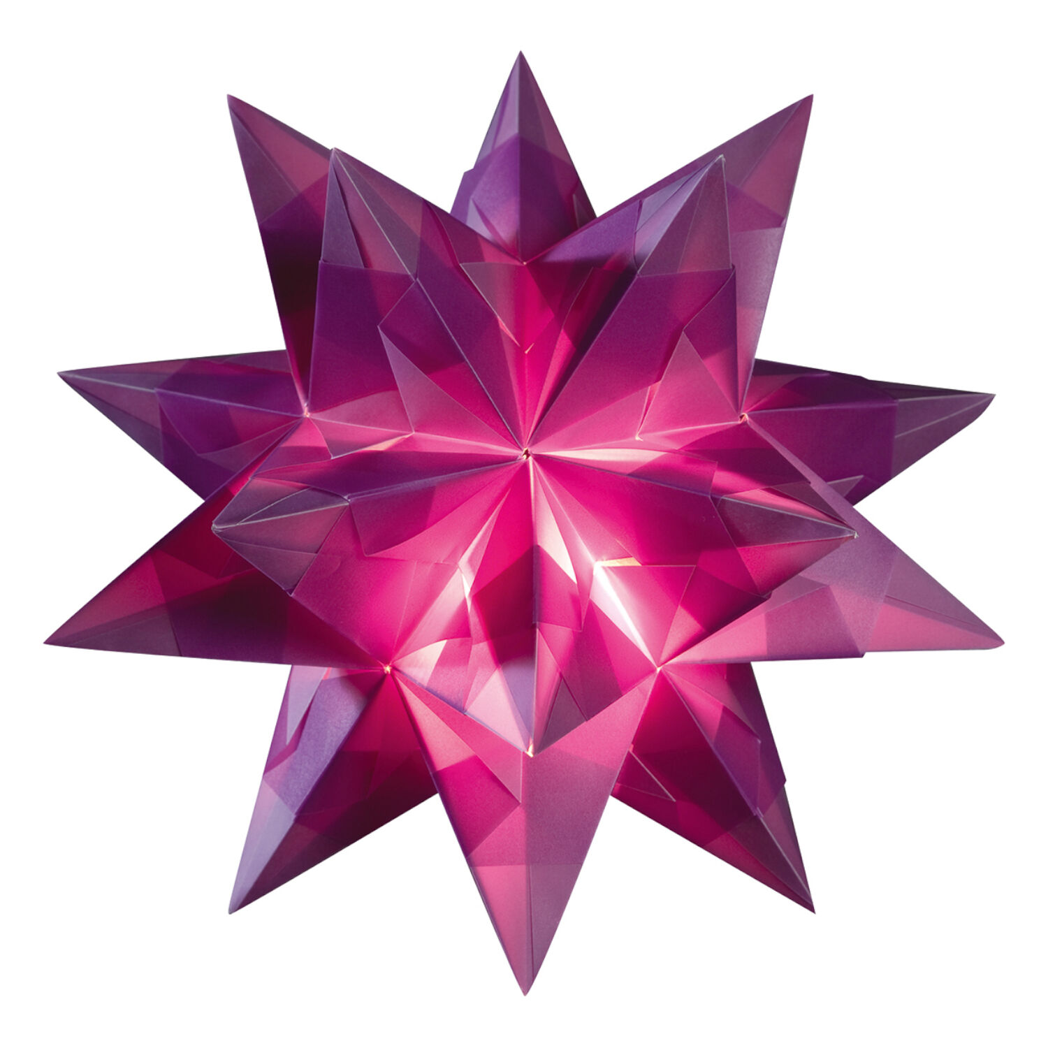 Faltbl�tter Bascetta Stern violett 15x15cm Bild 2