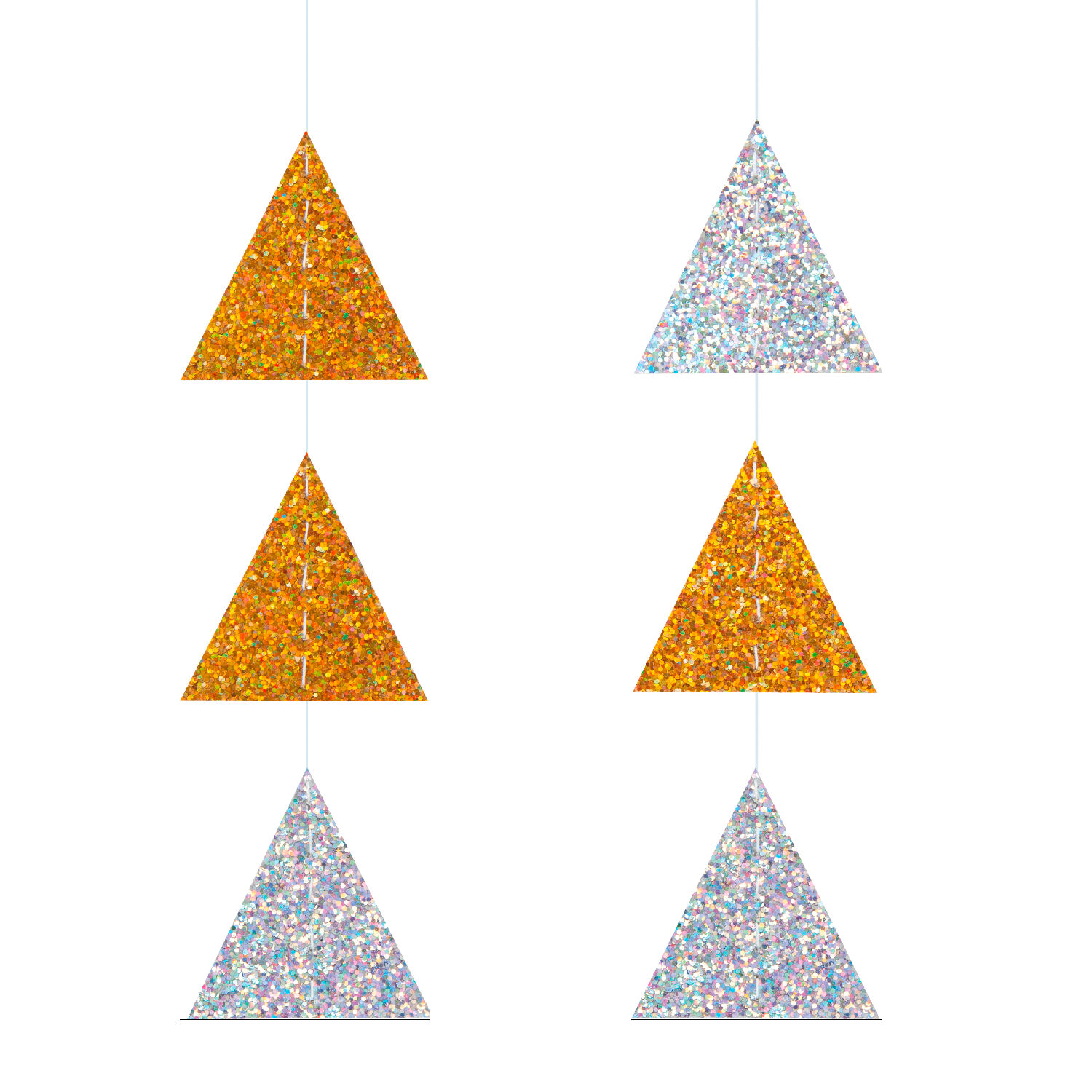 Glitterkarton-Set Grob, 17,4x24,5cm, 5 Blatt sortiert Bild 3