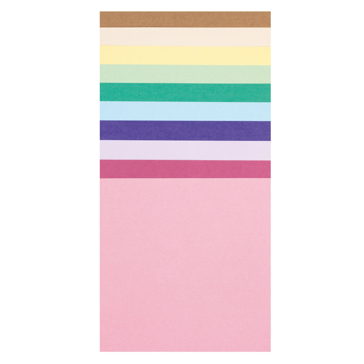 NEU Faltbltter Pastell, 100 Blatt in 10 Farben sortiert, 70g/m, 10x10cm Bild 2