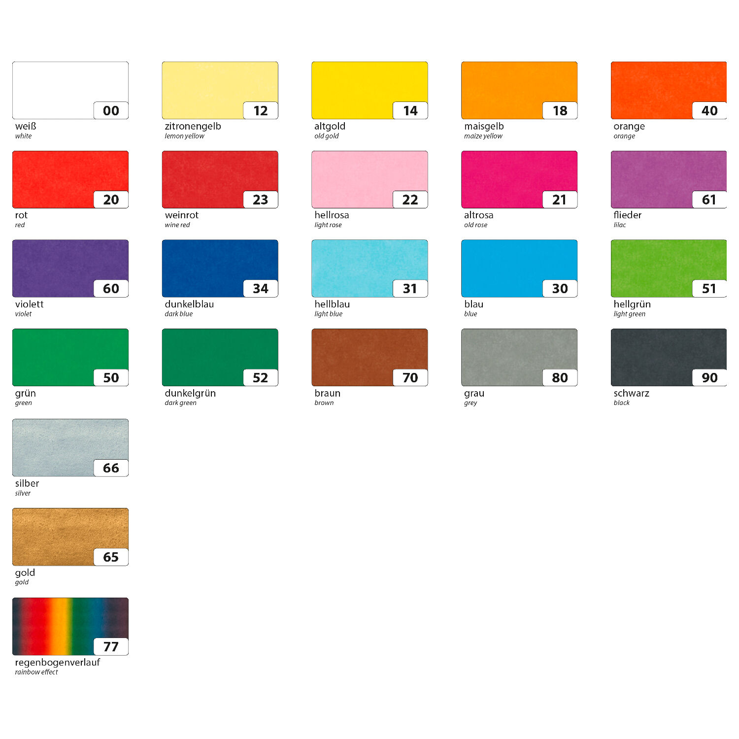 Seidenpapier, 26 Bogen, 50x70 cm, Wei Bild 3