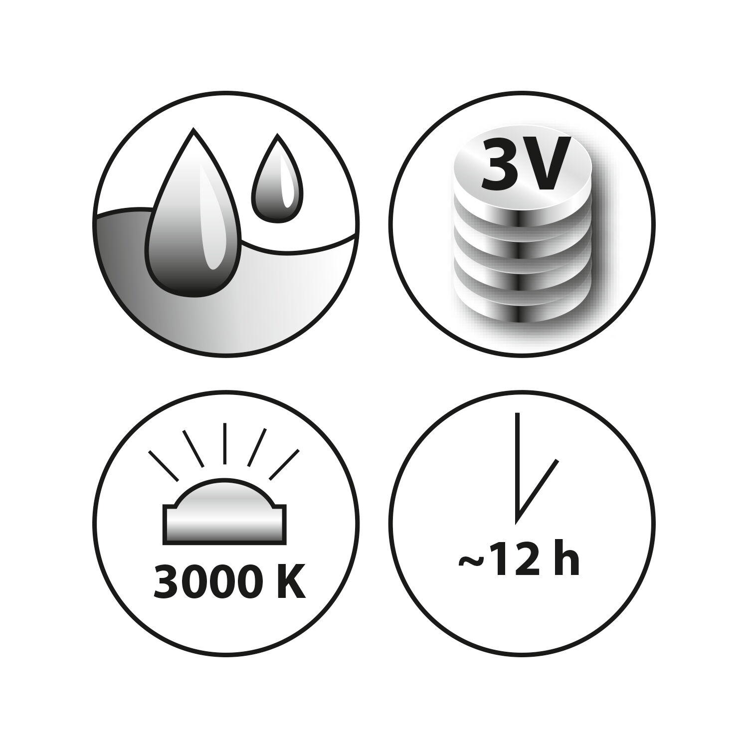 LED Deko-Licht, 2 Stck inkl. 4 Batterien Bild 3