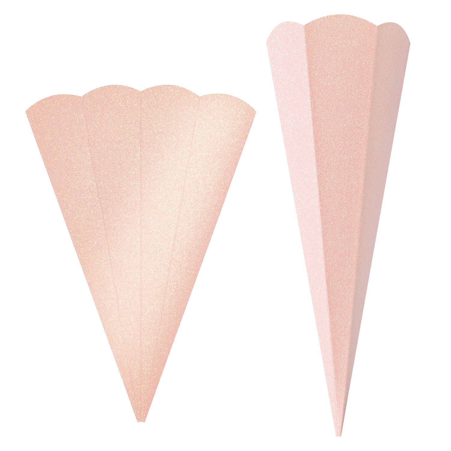 5er Pack Geschwister Schult�ten Rohlinge, 41cm, Glitter Rose