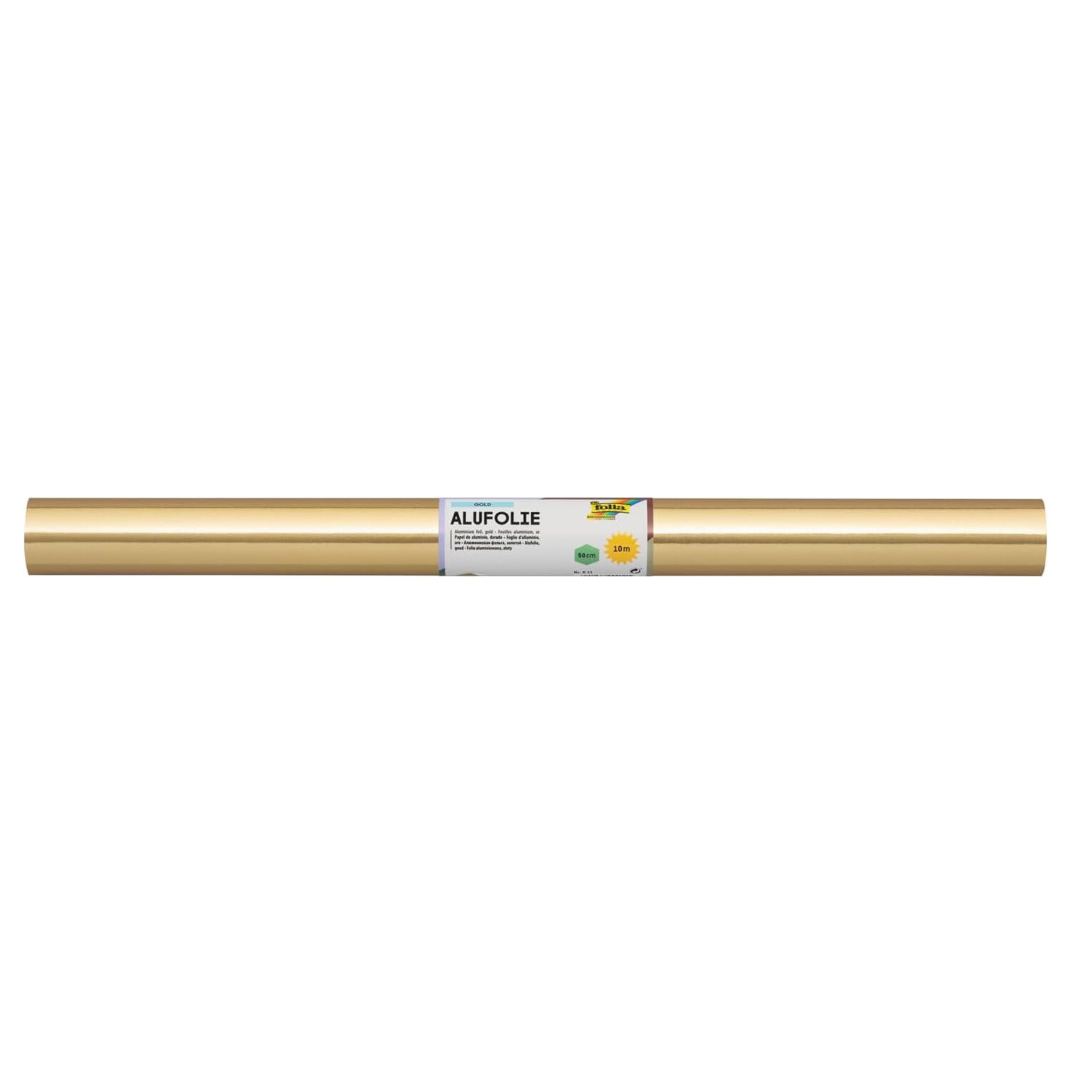 Grorolle Alufolie, 50cmx10m, gold/gold