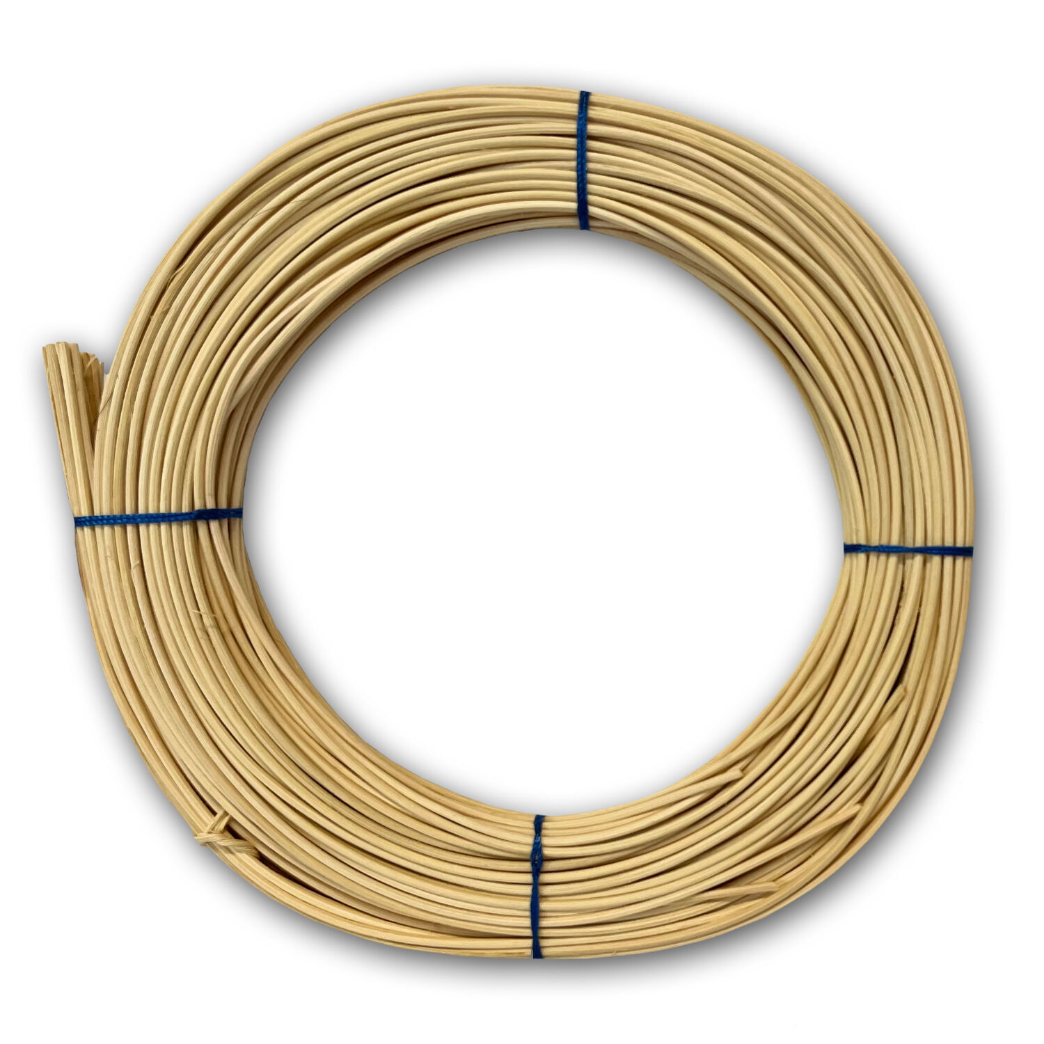 NEU Peddigrohr & Stuhlflechtrohr No.3, blauband, ca. 125g, St�rke 2,0mm, naturfarben