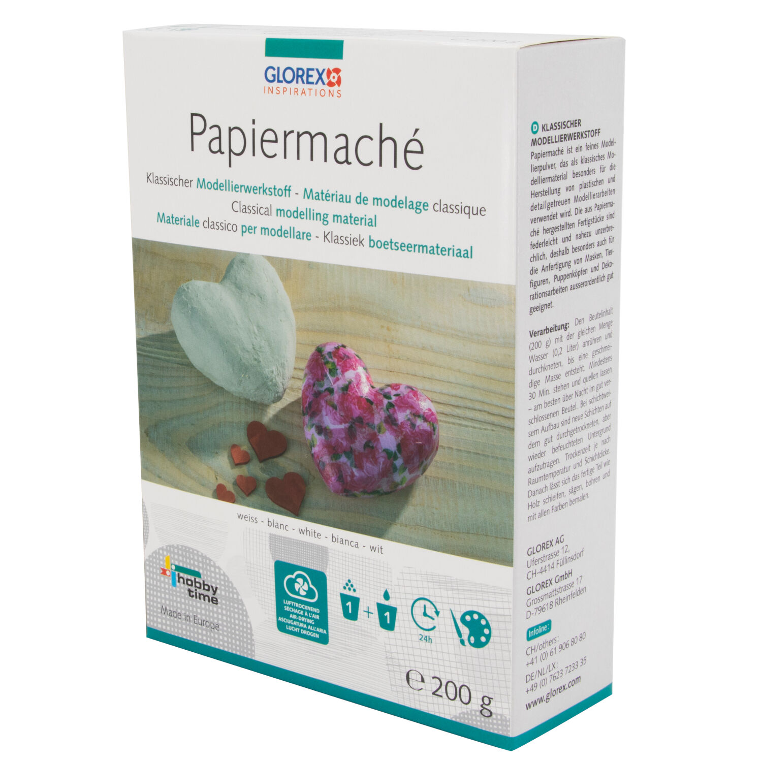 Papiermach�/ Pappmach� pulverf�rmig, 200 g Verkaufsbox Bild 2
