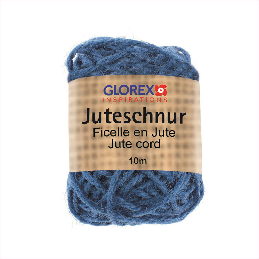 Glorex Juteschnur, 10 x 0,03m, Blau