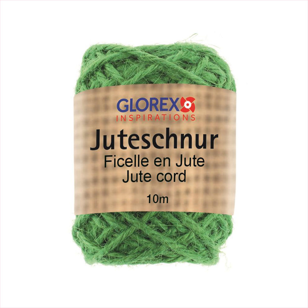 Glorex Juteschnur, 10 x 0,03m, Grün