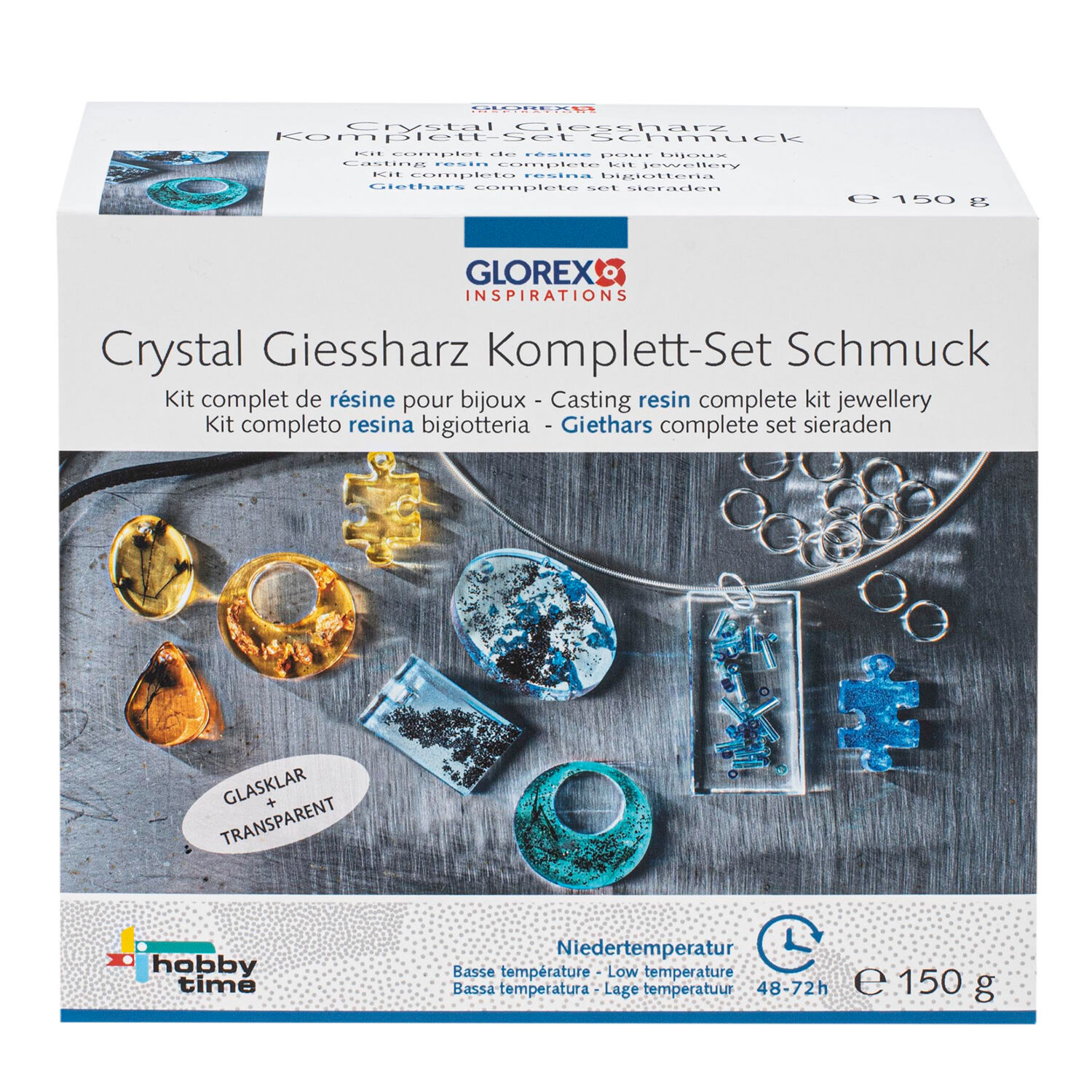 NEU Starter-Set Crystal-Gieharz Niedertemperatur, Komplett-Set Schmuck