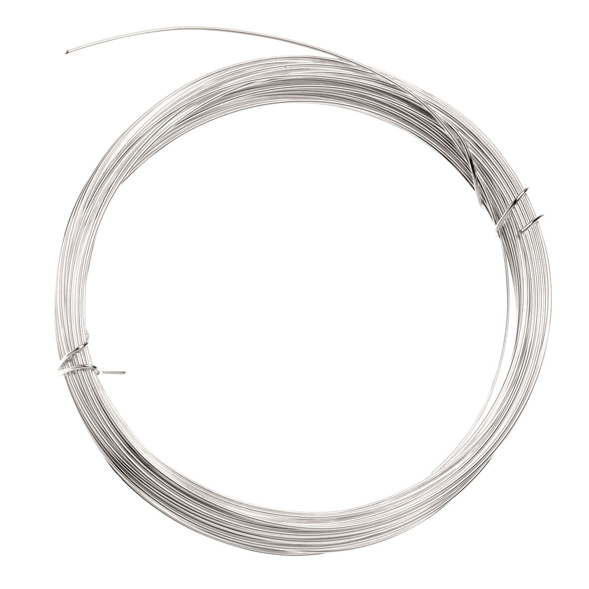 NEU Silberdraht mit Kupferkern, versilbert, Strke 0,80mm, Lnge 6m