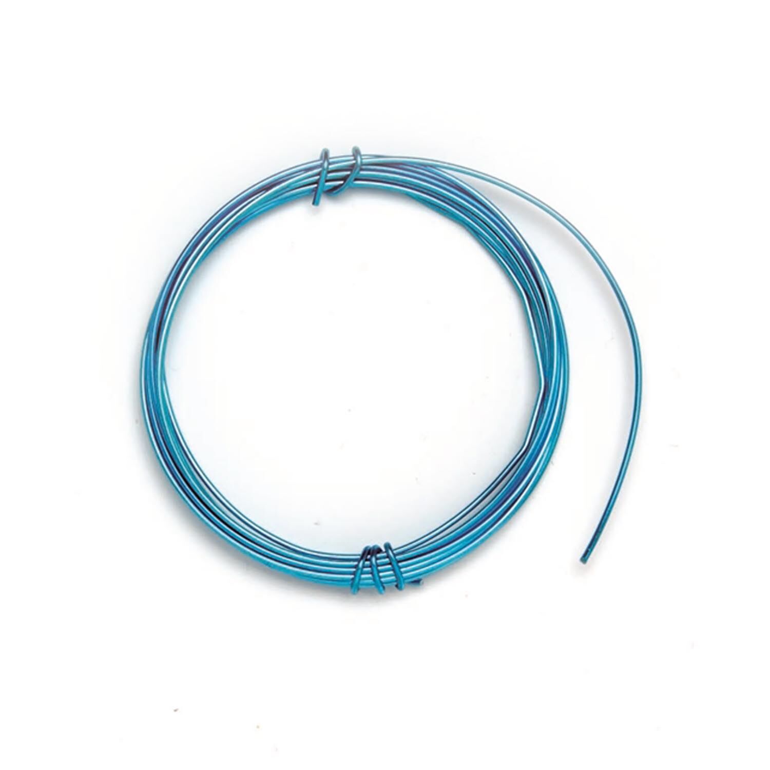 NEU Deko Aluminium-Draht, sehr gut formbar, Strke 1mm, Lnge 2m, trkis