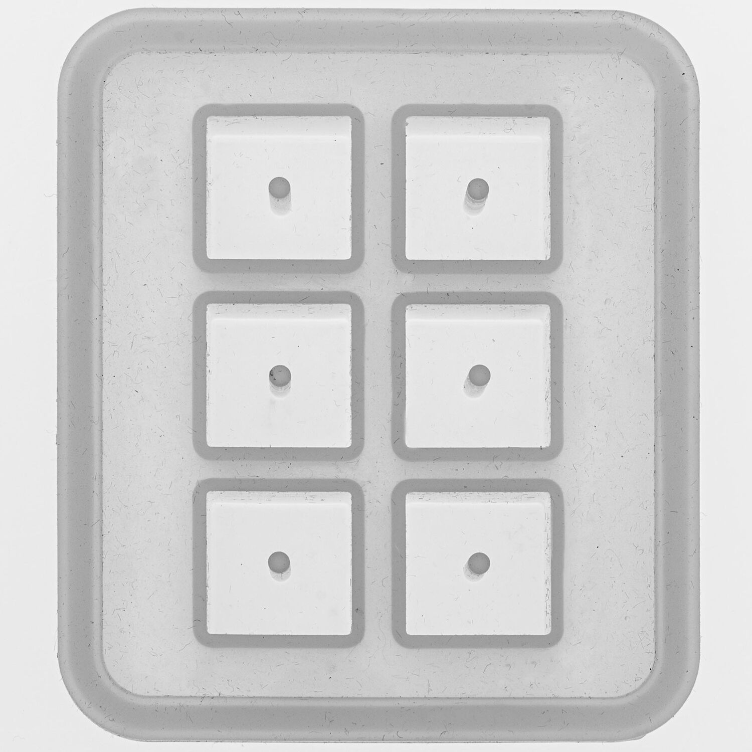 NEU Qualitts-Gieform aus Silikon / Silikongieform Wrfelperle / Wrfel mit Loch, 16x16 mm, 6-teilig