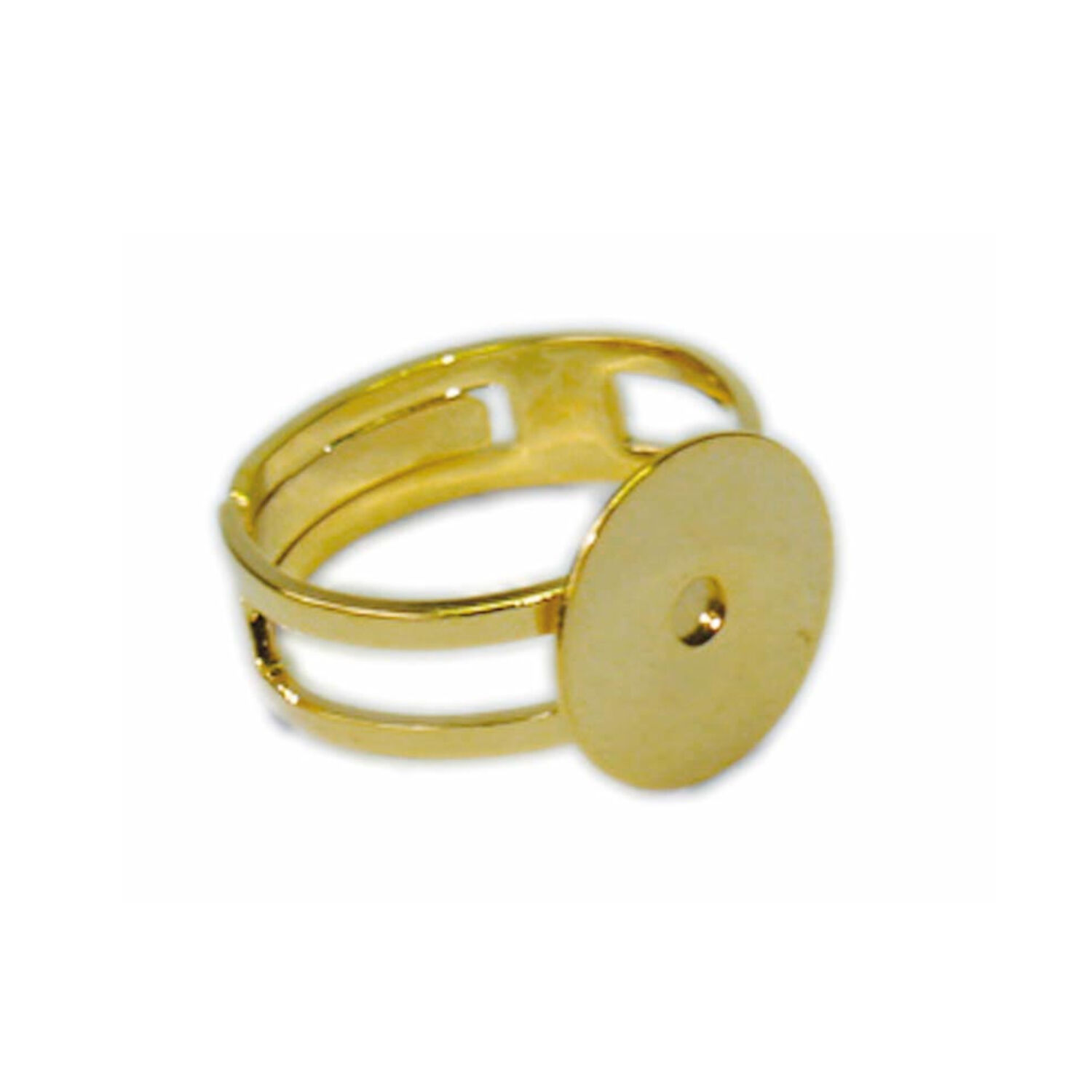 NEU Ringrohling offen, 1 Stck, goldfarben Bild 2