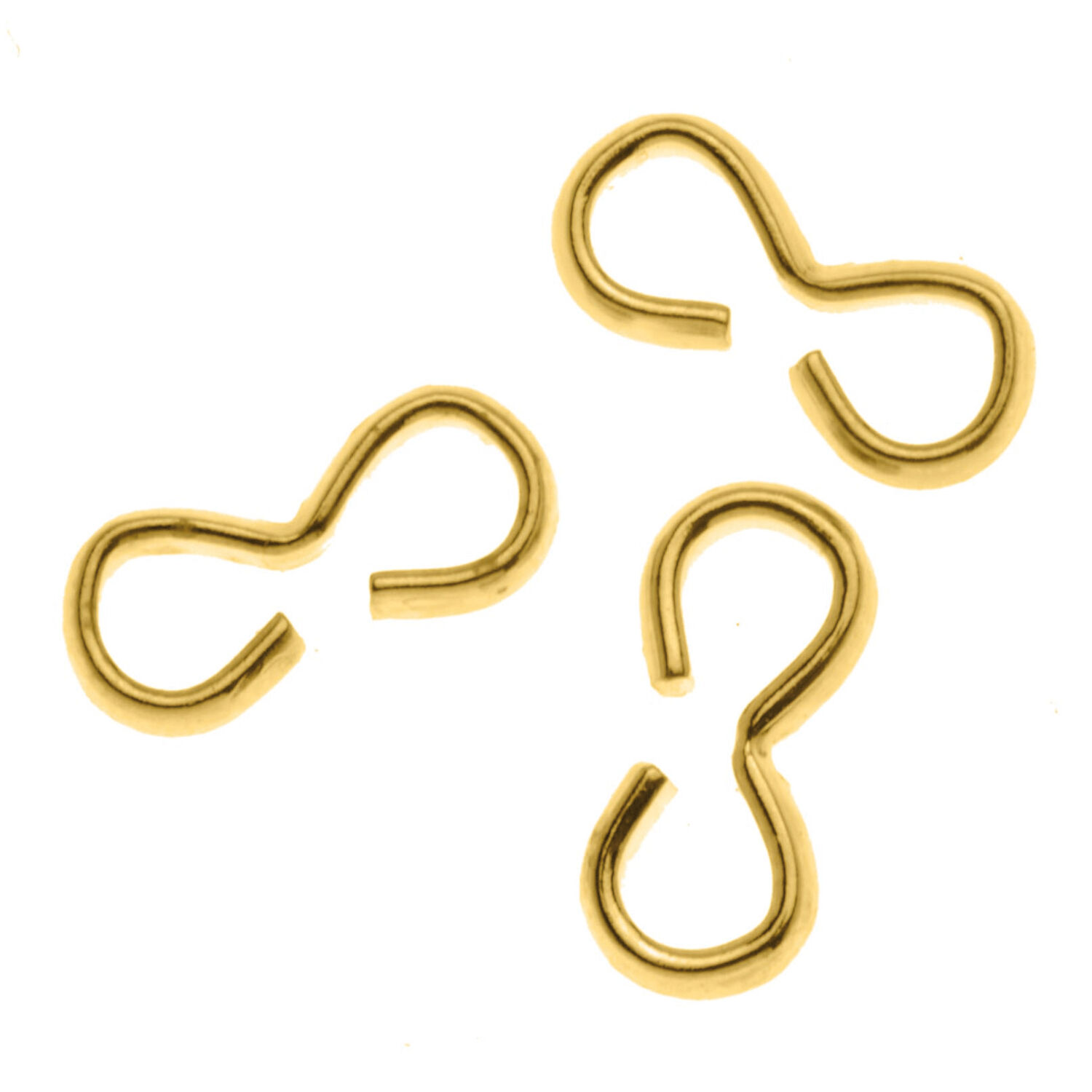 NEU Schmuckkrallen 10 Stk. 14mm, goldfarben