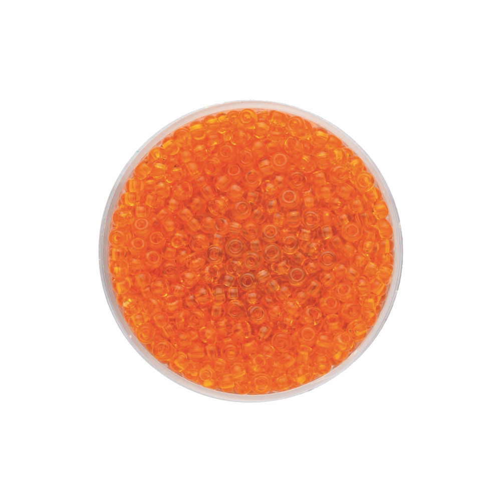 Create it Easy Rocailles 2,6 mm, 17g, transparent dunkelorange