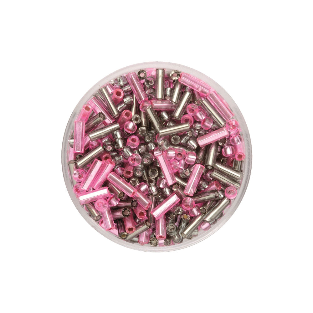 Create it Easy Rocaille + Stifte-Mix 6 mm, 17g, rosa