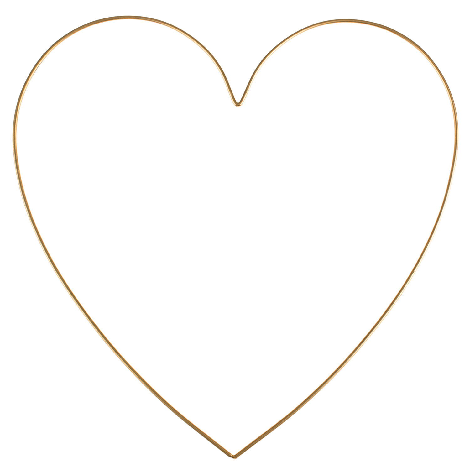 NEU Metallherz goldfarben, 30 x 30 x 0,3 cm