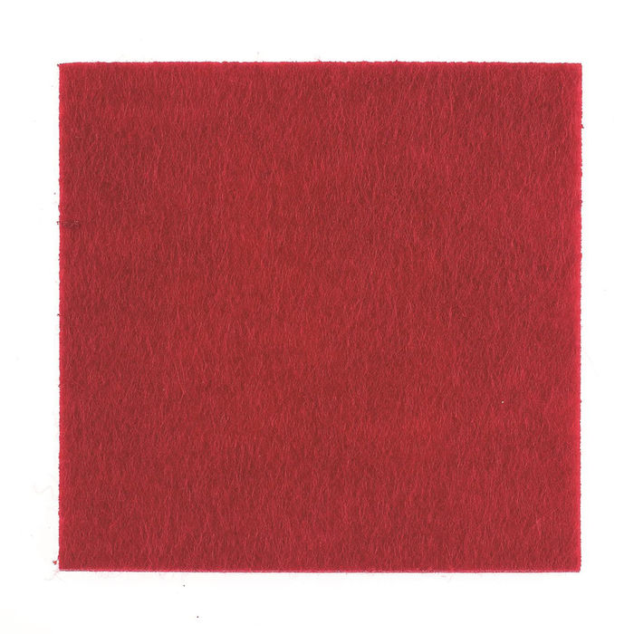 SALE Filz Untersetzer rot 6 Stück, 10x10x0,3cm
