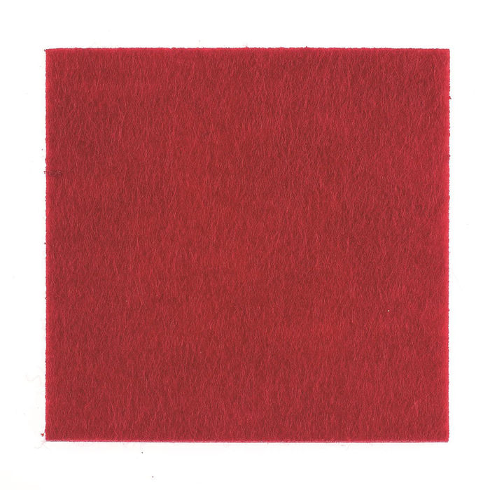 SALE Filz Untersetzer rot 6 Stck, 10x10x0,3cm