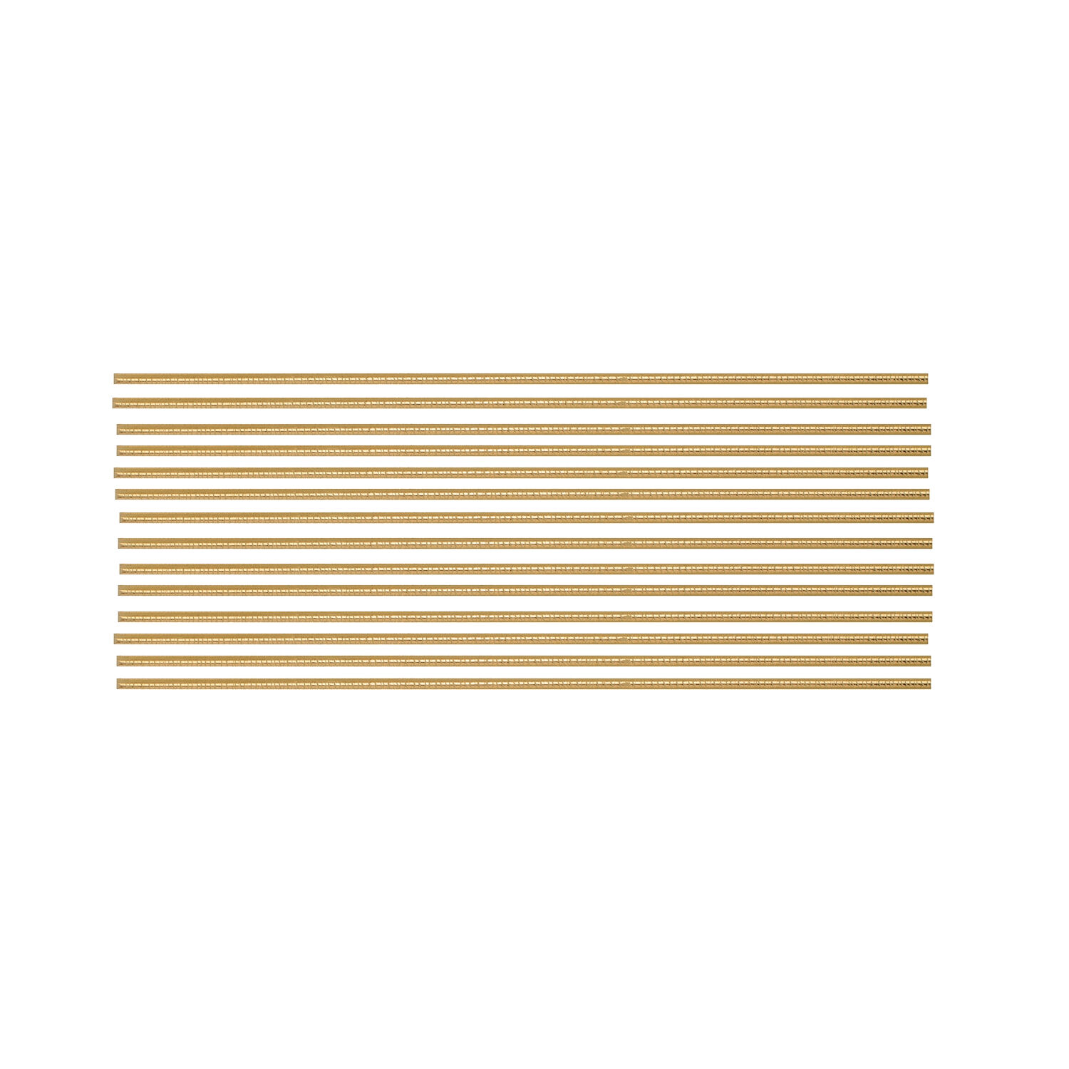 NEU Verzierwachsstreifen halbrund, 14 Stck, 200 x 2 mm, gold