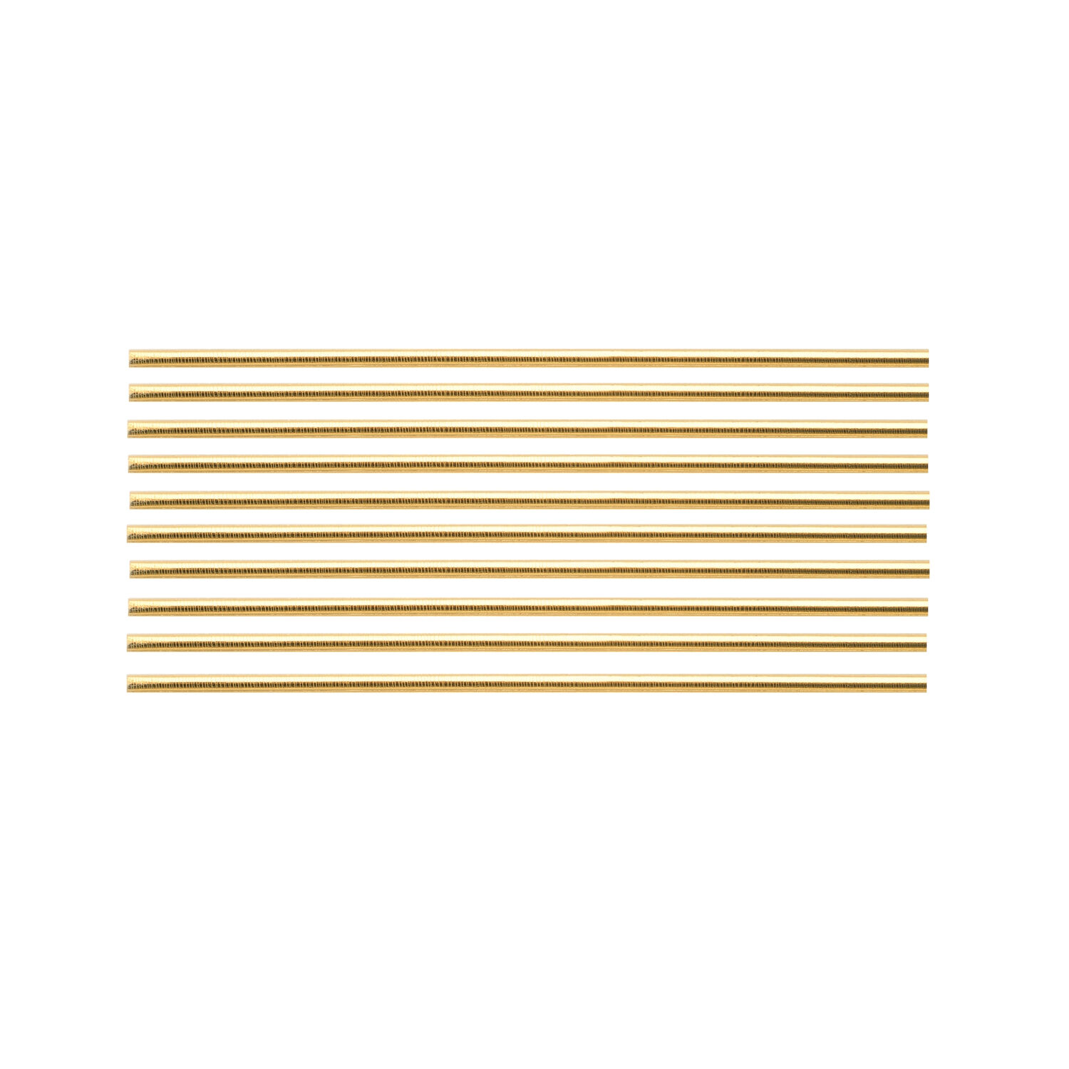 NEU Verzierwachsstreifen halbrund, 10 Stck, 200 x 3 mm, gold