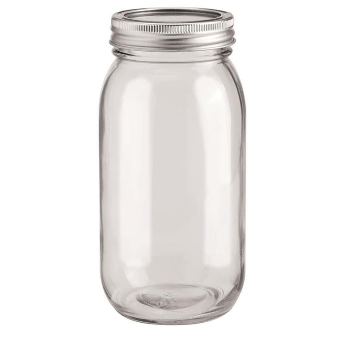 Deko- Glas mit 2-tlg. Deckel 650ml, 1 Stck