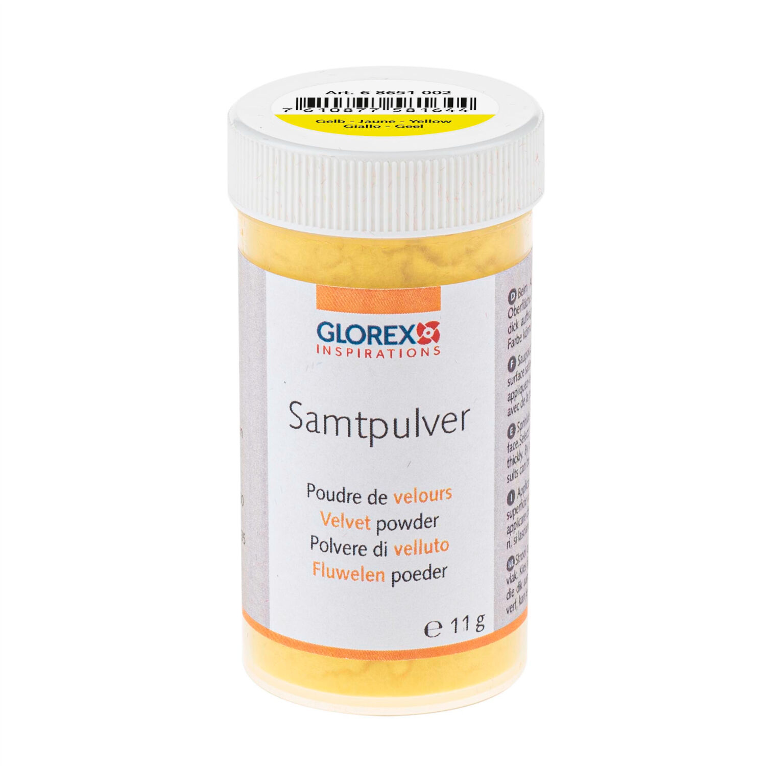 SALE Samtpulver, 11 g, gelb