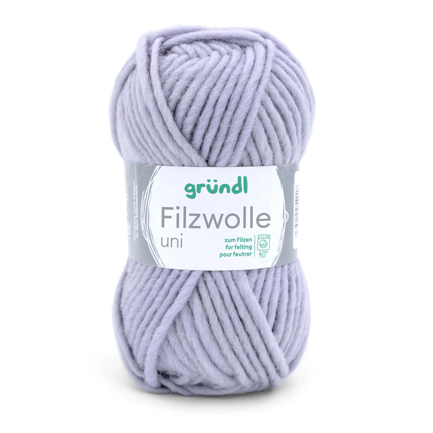 SALE Filzwolle Uni, 100% Schurwolle, Oeko-Tex-Standard, 50g, 50m, Farbe 50, silbergrau