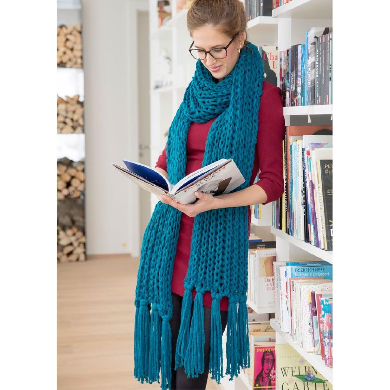 SALE Strickgarn Mega, 100g, Fb. 08, Braun Bild 2