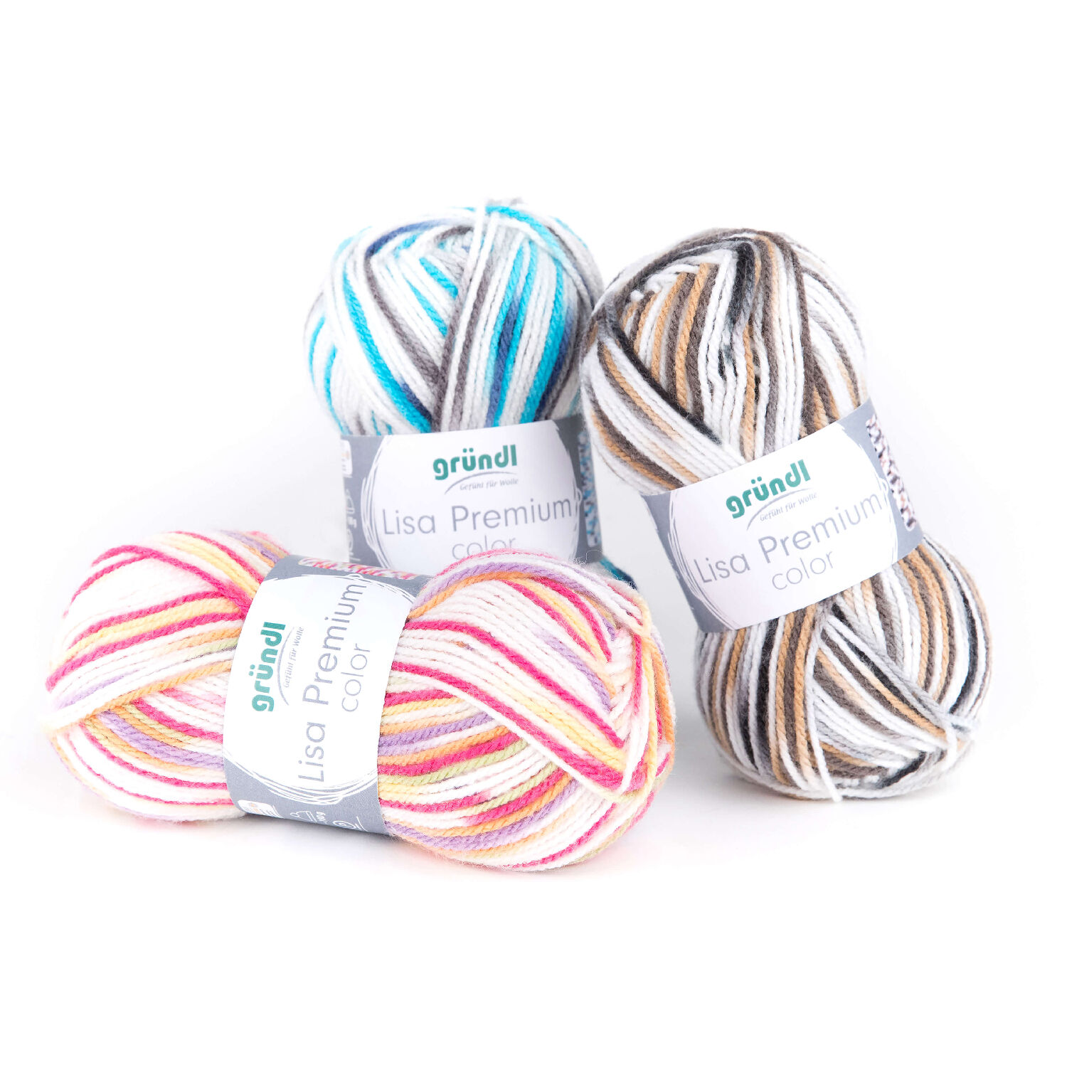 Strickgarn Lisa color, 100% Polyacryl, Oeko-Tex Standard, 50g, 133m, Farbe 02, pink-orange-gelb Bild 3