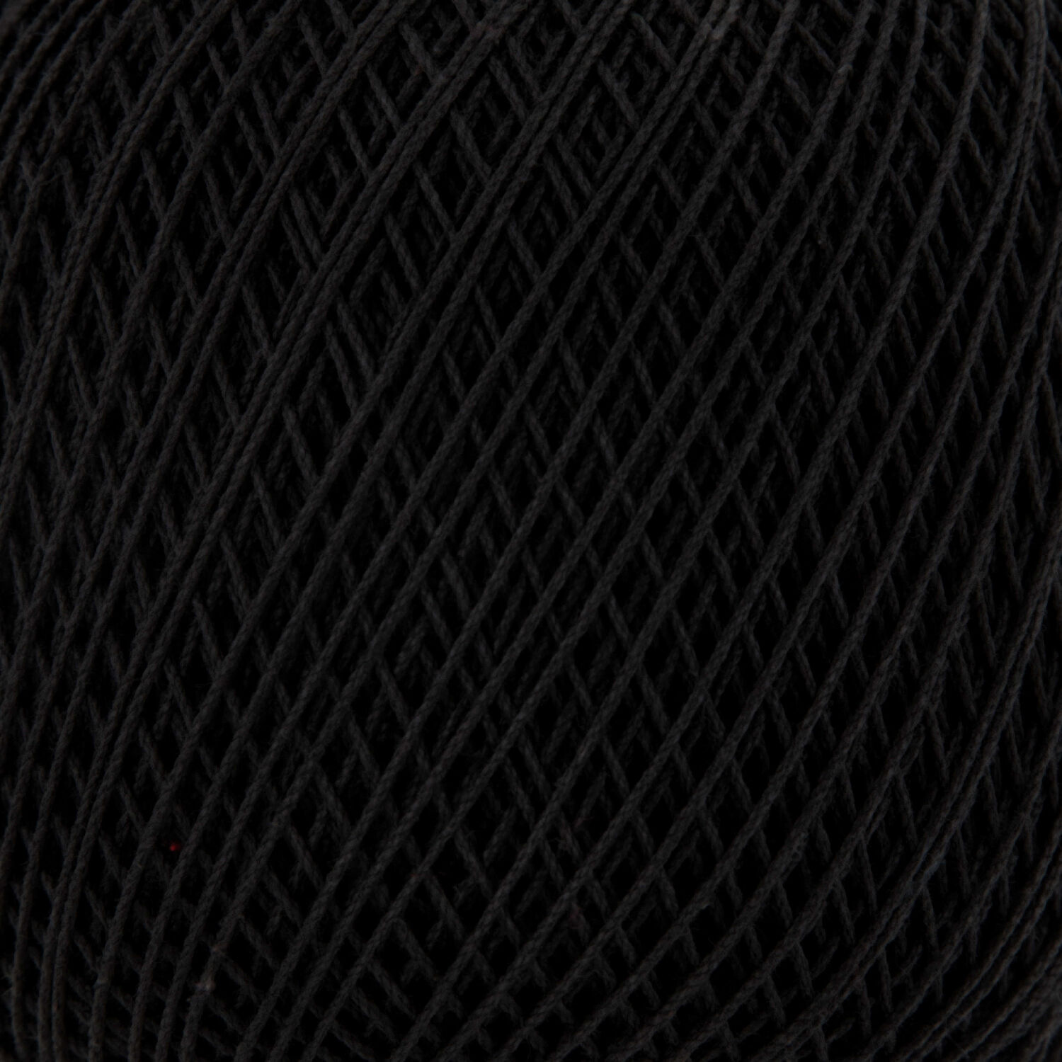 Hkel-und Strickgarn 10, 100% Baumwolle, Oeko-Tex-Standard, 50g, 280m, Farbe 01, Schwarz Bild 2