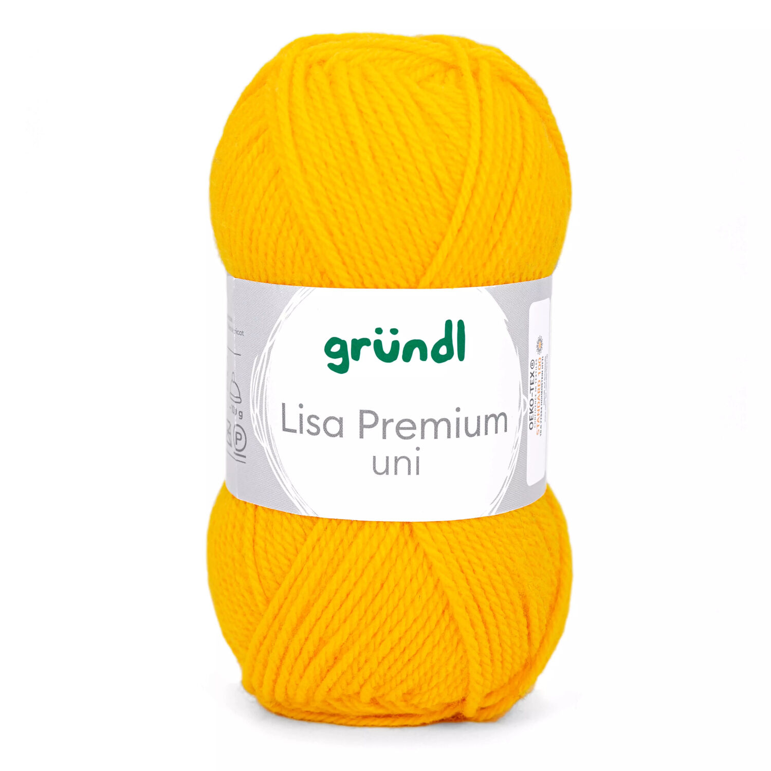 Strickgarn Lisa, 100% Polyacryl, Oeko-Tex Standard, 50g, 150m, Farbe 10, Sonnengelb