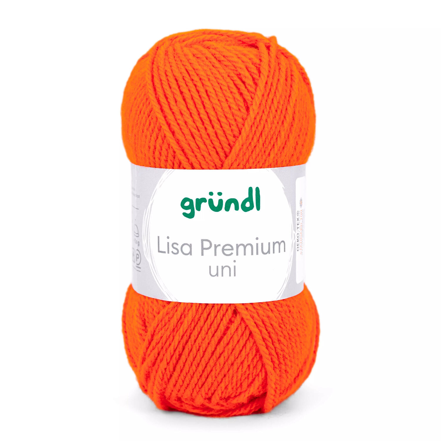 Strickgarn Lisa, 100% Polyacryl, Oeko-Tex Standard, 50g, 150m, Farbe 11, Orange