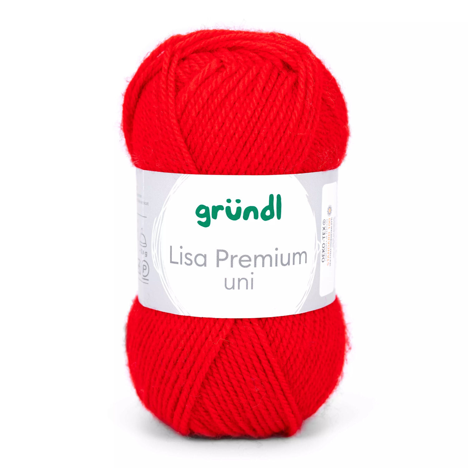 Strickgarn Lisa, 100% Polyacryl, Oeko-Tex Standard, 50g, 150m, Farbe 12, Feuerrot