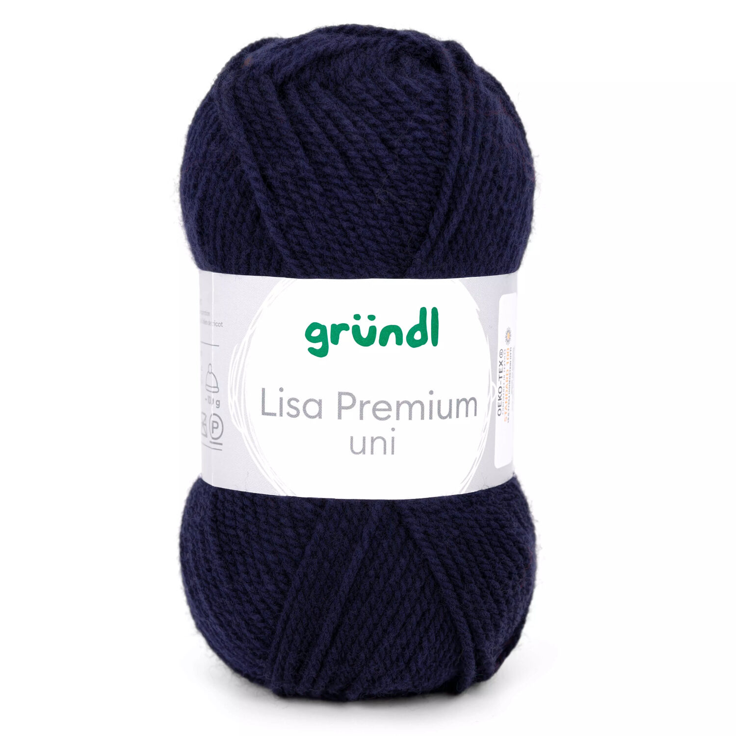 Strickgarn Lisa, 100% Polyacryl, Oeko-Tex Standard, 50g, 150m, Farbe 19, Marine